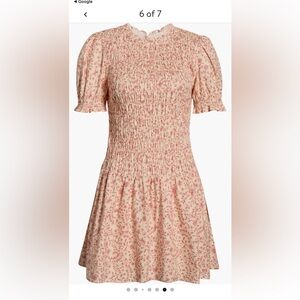 Reformation ‘Leannah’  Smocked Dress-NWT retails $228 size 6